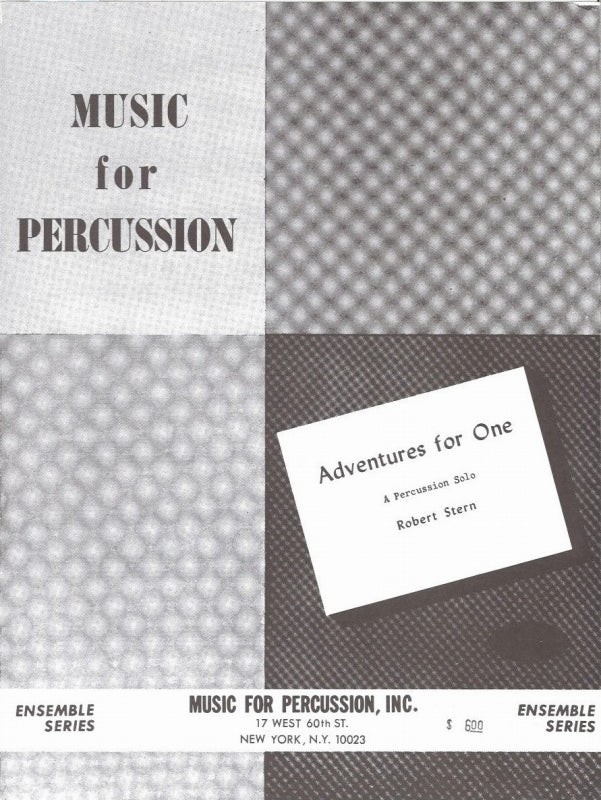 Stern, Adventures for One (Music for Percussion)