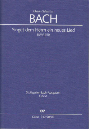 Bach, Cantata No.190 (Beisswenger/Suzuki (Carus)