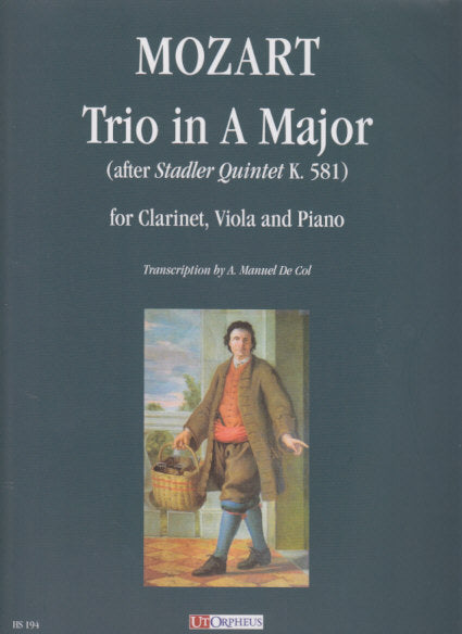 Mozart, Trio in A after KV 581(Cl,Va,Pf) (Ut Orpheus)