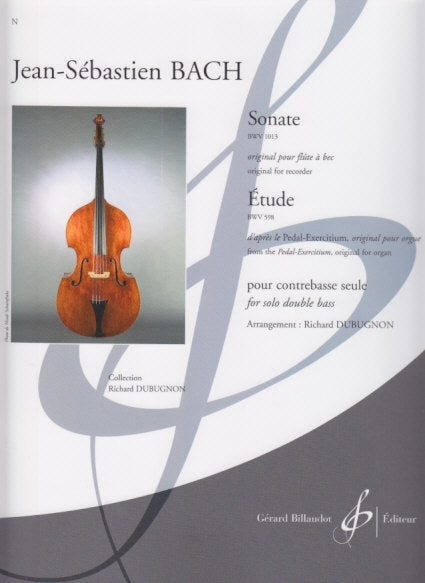 Bach, Sonata BWV 1013; Etude BWV 598 (Billaudot)
