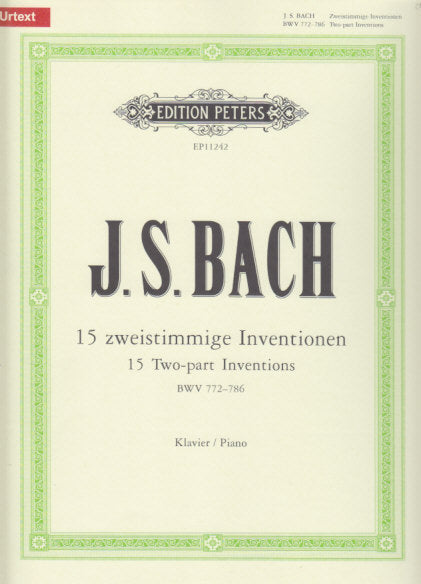 Bach, Inventions, 2-part (Bartels) (Peters)