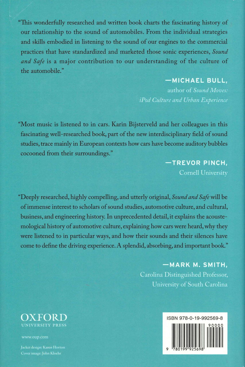 Sound and Safe: History of Listening (Oxford University Press)