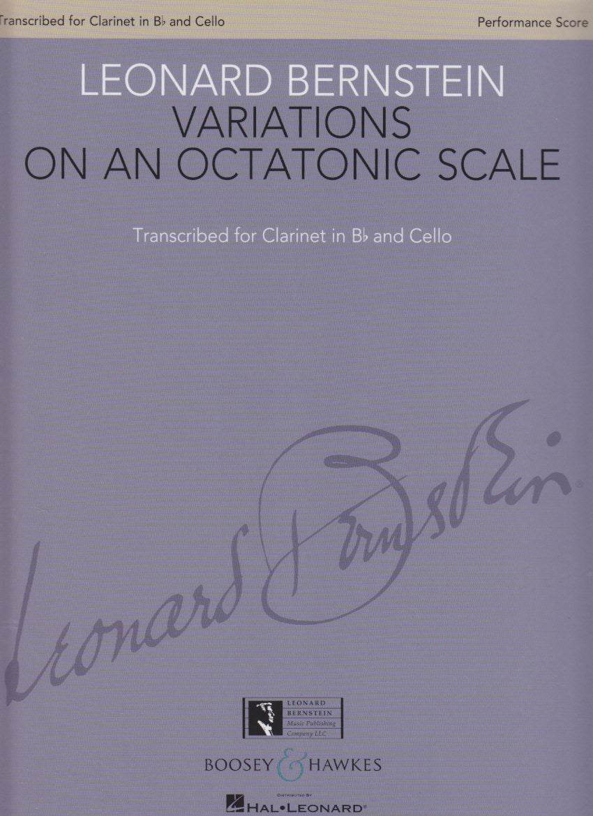 Bernstein, Var. on an Octatonic.. Cl,Vc (Boosey)