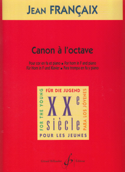 Francaix, Canon a l'octave (Billaudot)