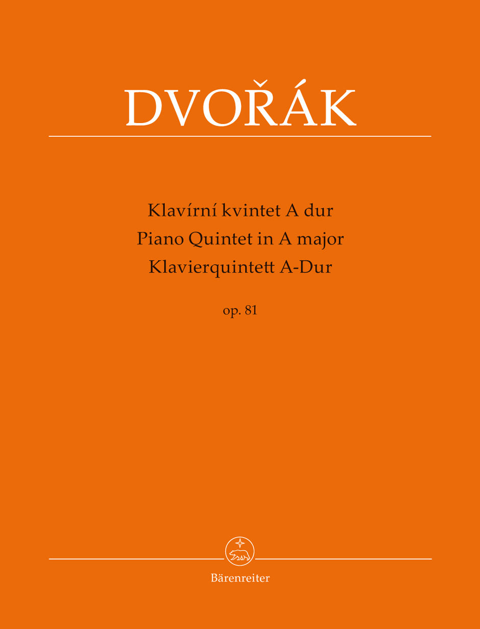 Dvorak, Piano Quintet op. 81 in A, B 155 (Barenreiter)