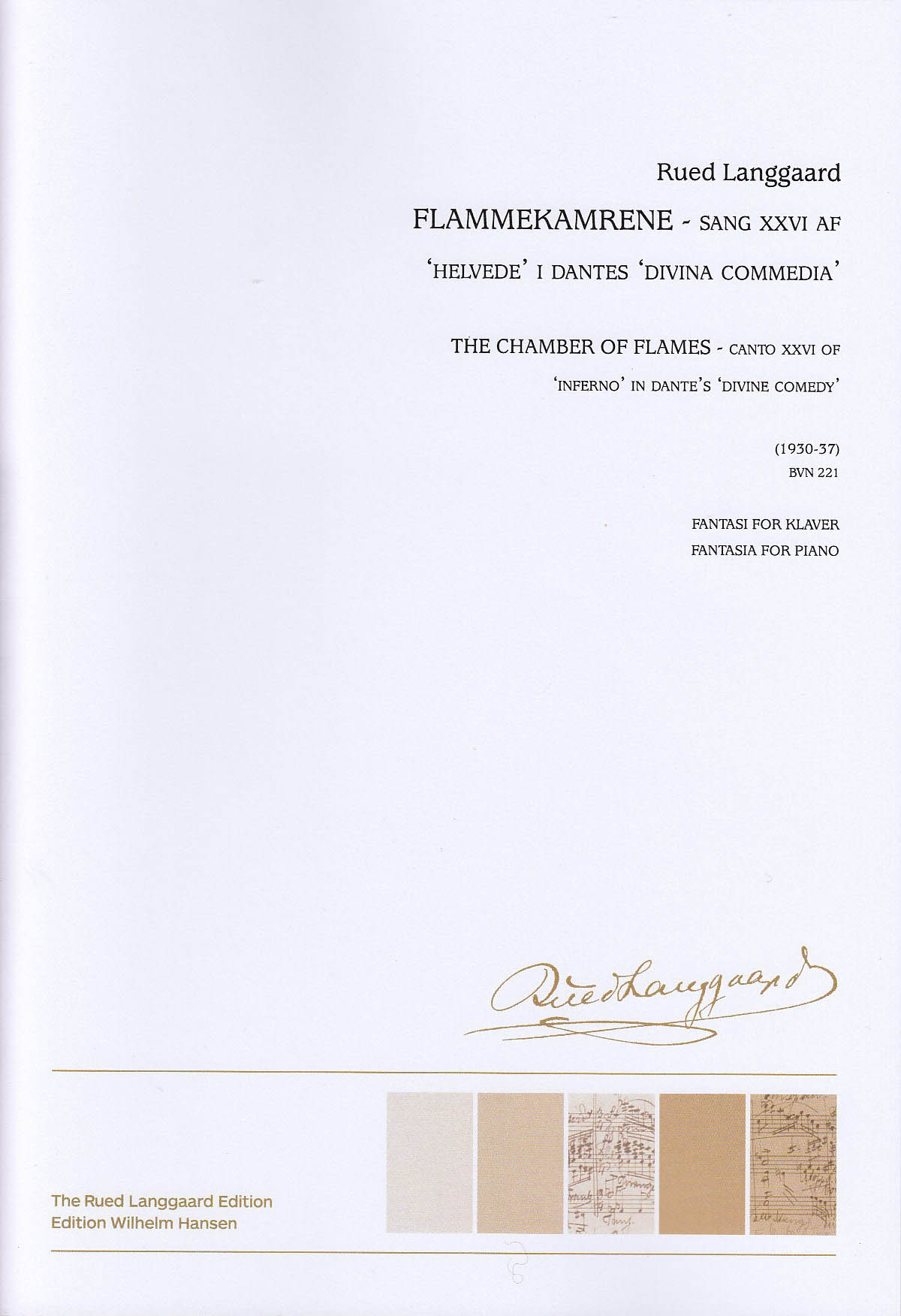 Langgaard, Flammekamrene, BVN 221 (W.Hansen)