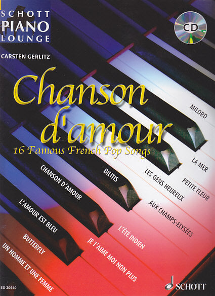 Chanson d'amour: 16 Famous French (+CD) (Schott)