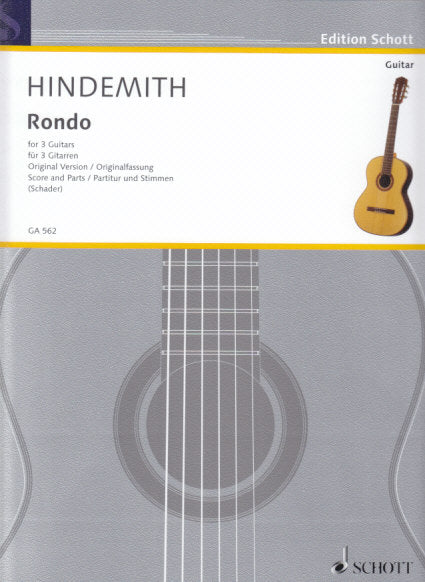 Hindemith, Rondo (3Guit) (Schott)