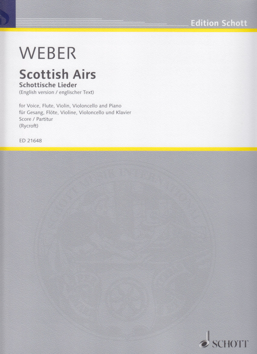 Weber, Scottish Airs [E] Score (Schott)