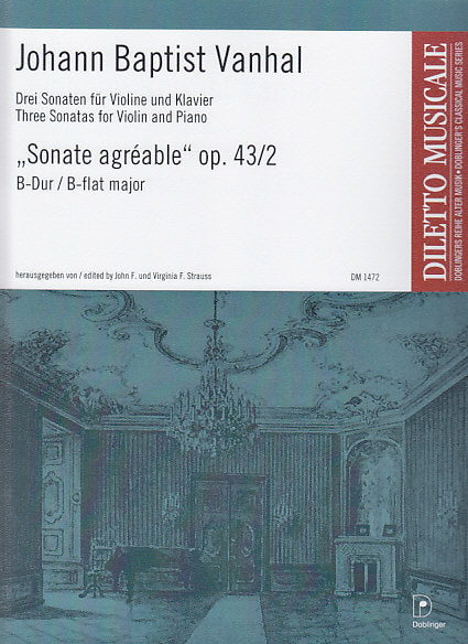 Vanhal, Sonata op. 43/2 in Bb 'Agreable' (Doblinger)