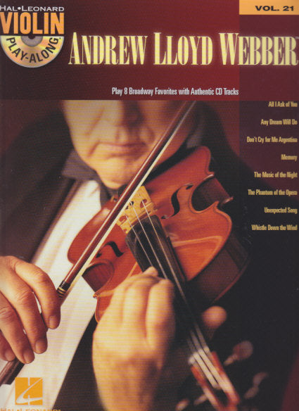 Lloyd Webber, Violin Play-Along 21 (Hal Leonard)
