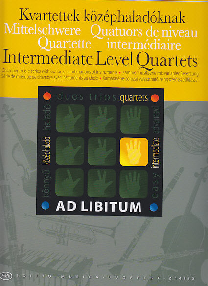 Intermediate Level Quartets (Editio Musica Budapest)