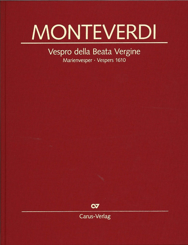 Monteverdi, Vespro (Full Score) Cloth (Carus)