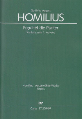 Homilius, Ergreifet die Psalter (Carus)