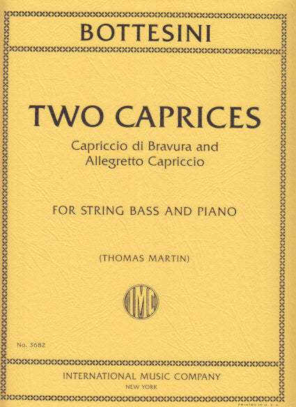 Bottesini, 2 Caprices (IMC)