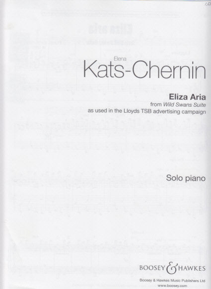 Kats-Chernin, Eliza Aria (Boosey)