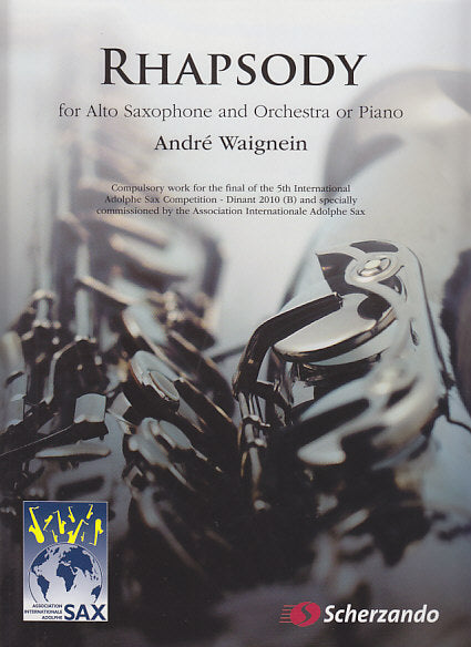Waignein, Rhapsody for Alto Sax & Piano (Scherzando)