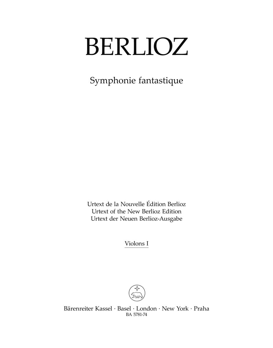 Berlioz, Symphonie fantastique Vn I (Barenreiter)