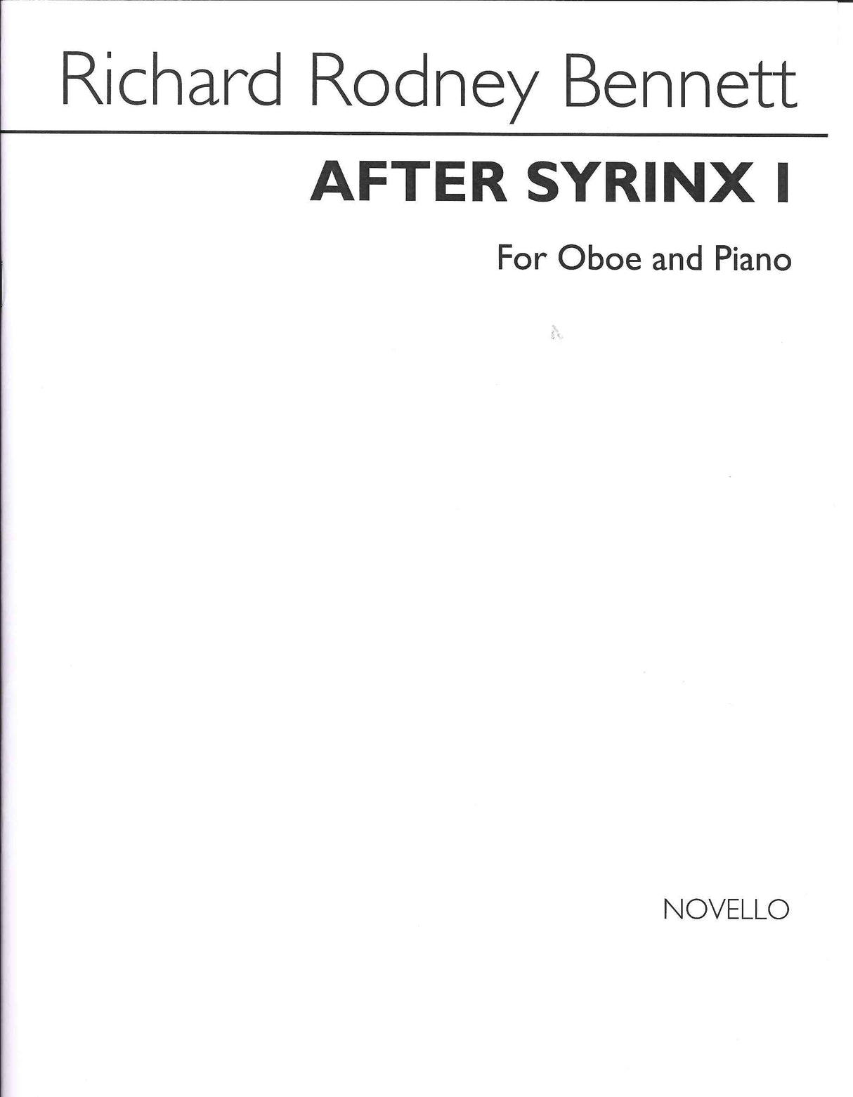Bennett, After Syrinx 1 (Novello)