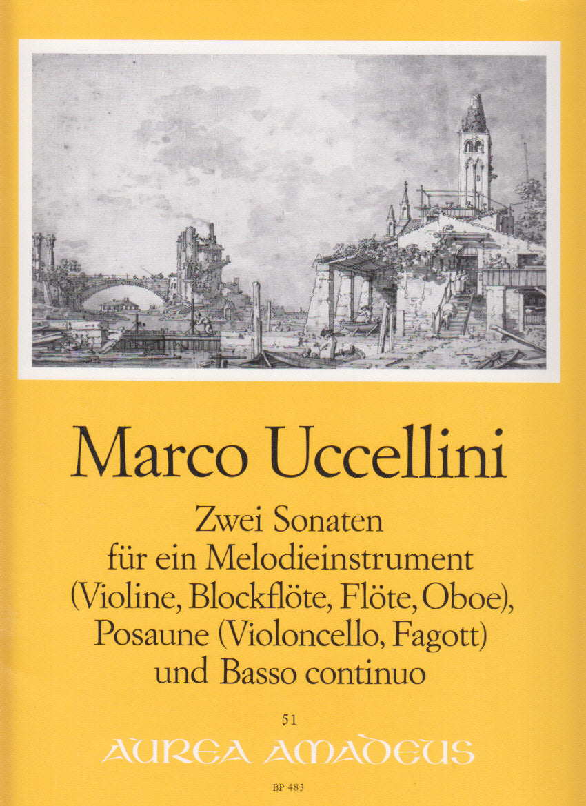 Uccellini, 2 Sonaten op. 2/1, 3/2 (Amadeus Verlag)