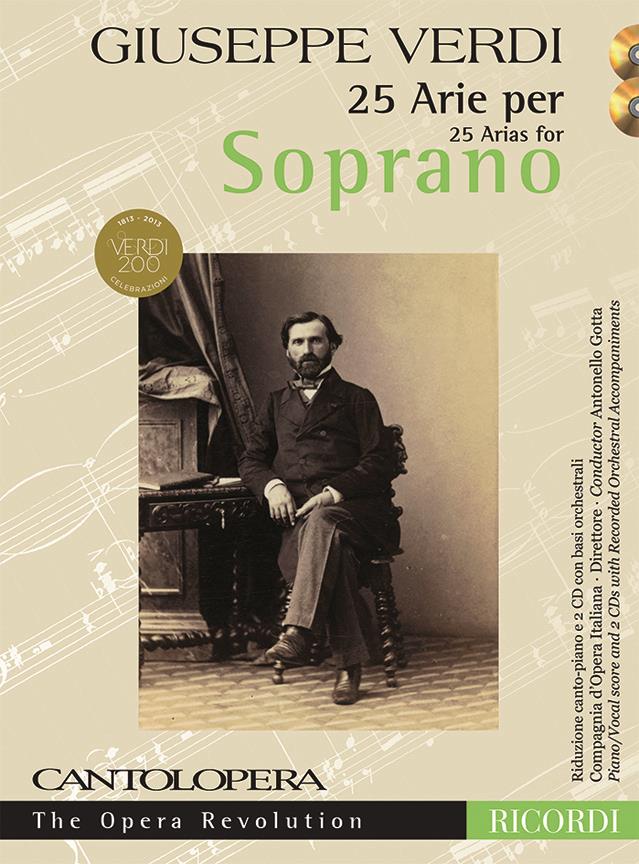 Verdi, 25 Arie per soprano (+2CDs) (Ricordi)