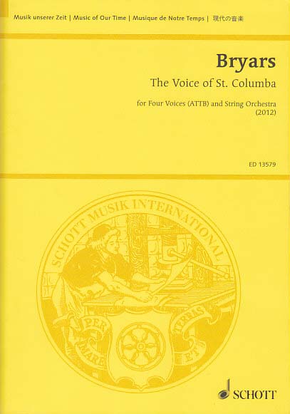 Bryars, Voice of St. Columbia (ATTB,Str) (Schott)