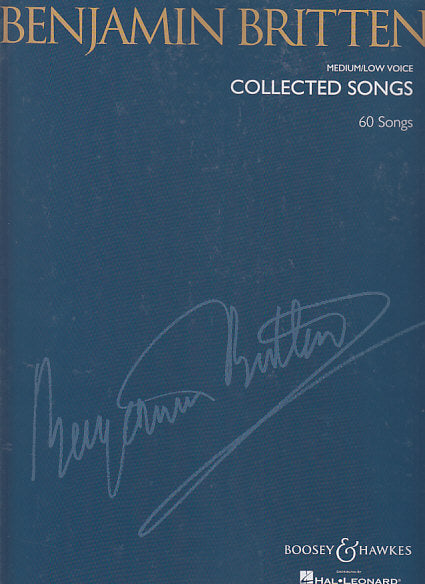 Britten, Collected Songs, Medium/Low (Boosey)
