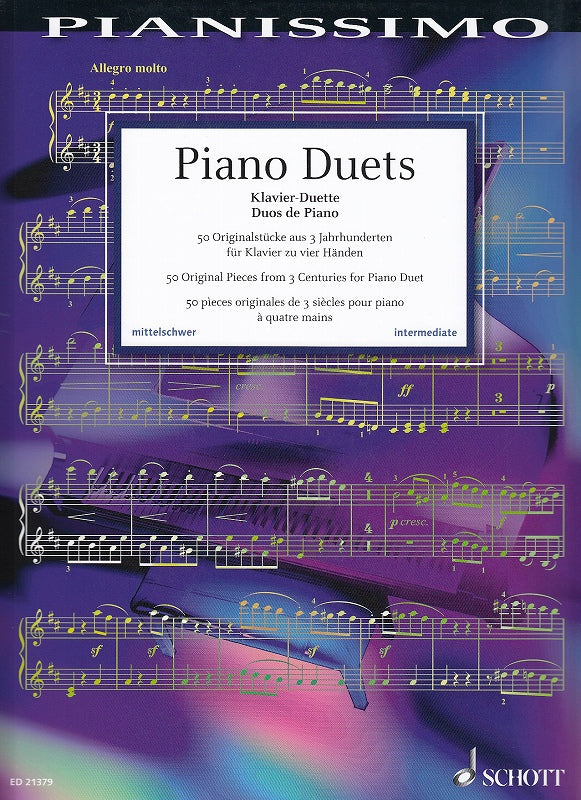 Piano Duets: 50 Orignalstucke aus 3 Jhr. (Schott)