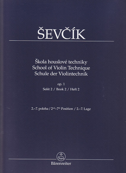 Sevcik, op. 1/2: School of Violin Tech. (Barenreiter)