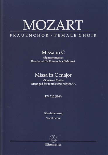 Mozart, Missa KV 220 (SMezAA,Pf) (Barenreiter)