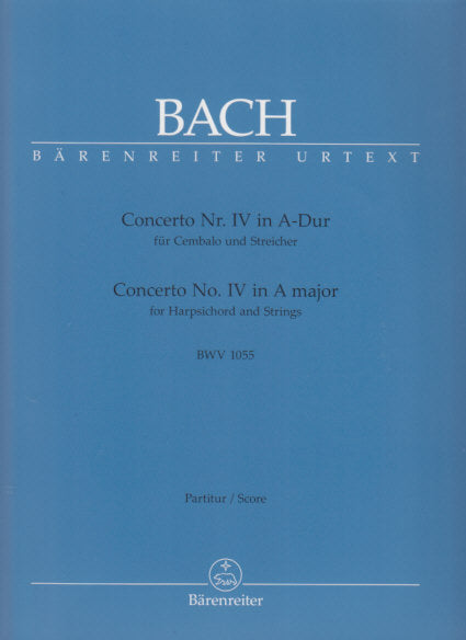 Bach, Concerto BWV 1055 Full Score (Barenreiter)