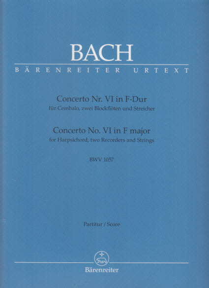 Bach, Concerto BWV 1057 Full Score (Barenreiter)