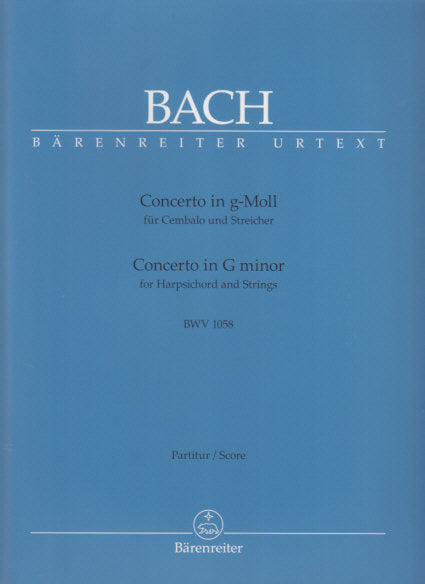 Bach, Concerto BWV 1058 Full Score (Barenreiter)