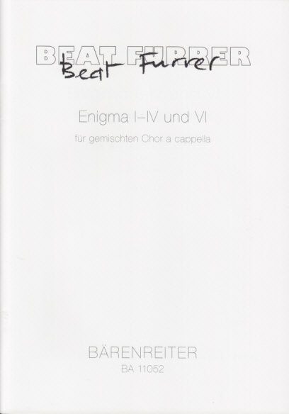 Furrer, Enigma I-IV und VI  [I] (Barenreiter)