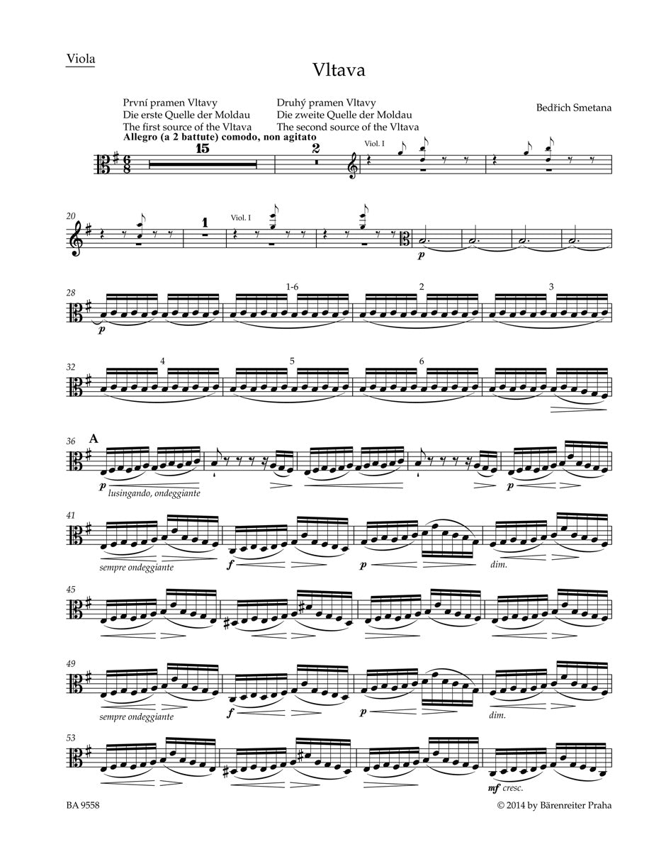 Smetana, Vltava/Moldau Viola (Barenreiter)
