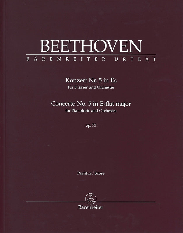Beethoven, Concerto for Piano 5 Score (Barenreiter)
