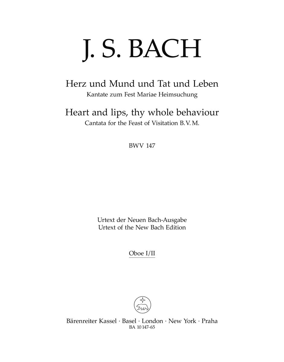 Bach, Kantate BWV 147: Wind Set (Barenreiter)
