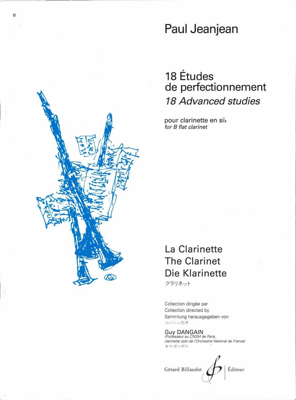 Jeanjean, 18 Etudes de perfectionnement (Billaudot)
