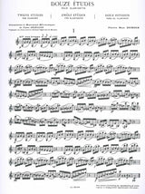 Dubois, 12 Etudes (Leduc)