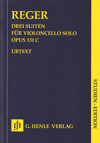 Reger, 3 Suiten op. 131c (Vc Solo) (Henle)