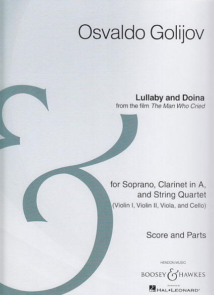 Golijov, Lullaby and Doina (Sop,Cl.Str) (Boosey)