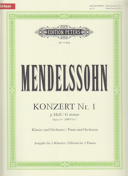 Mendelssohn, Concerto No. 1 op. 25 (Peters)