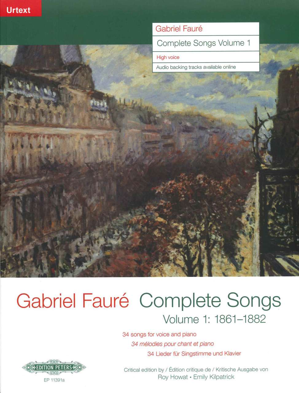 Faure, Complete Songs 1: 1861-82 (H) (Peters)
