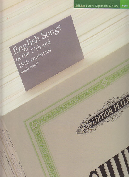 English Songs of the 17th & 18th C (H) (Peters)