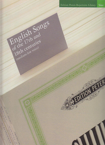 English Songs of the 17th & 18th C (M-L) (Peters)