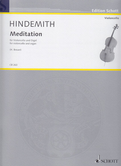 Hindemith, Meditation (Vc,Organ) (Schott)