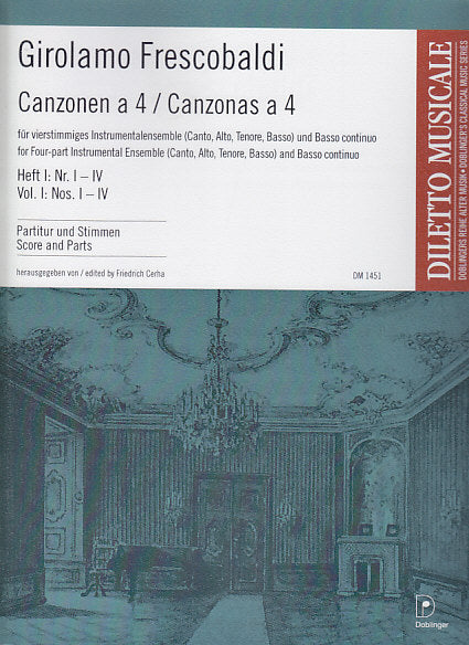 Frescobaldi, Canzonen a 4 I: 1-4 (Doblinger)