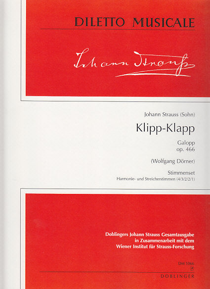 Strauss,J., Klipp-Klapp op. 466 (Parts) (Doblinger)