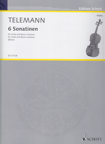Telemann, 6 Sonatinen (Va,Bc) (Schott)