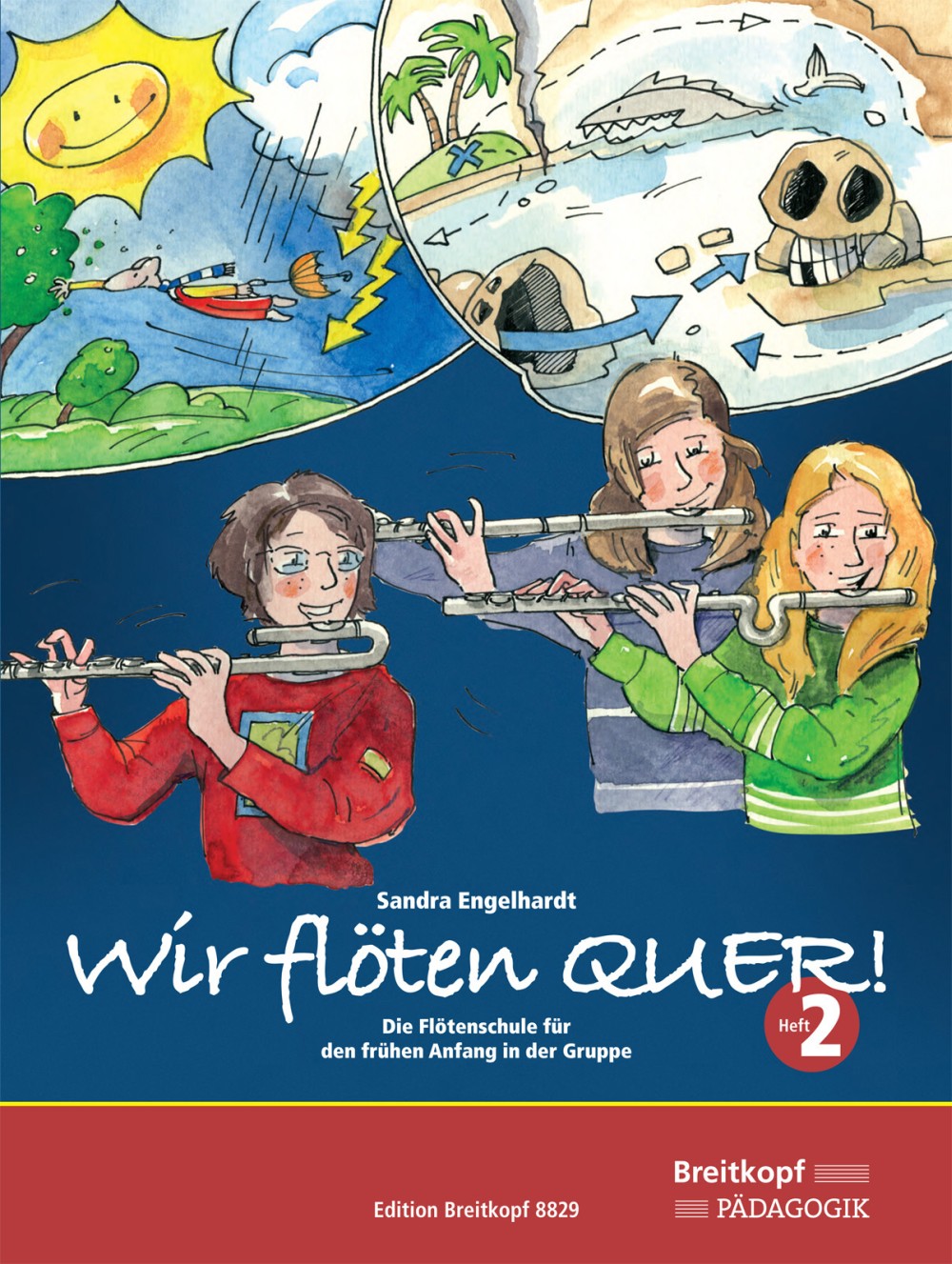 Engelhardt, Wir floten QUER, 2 (+CD-ROM) (Breitkopf)